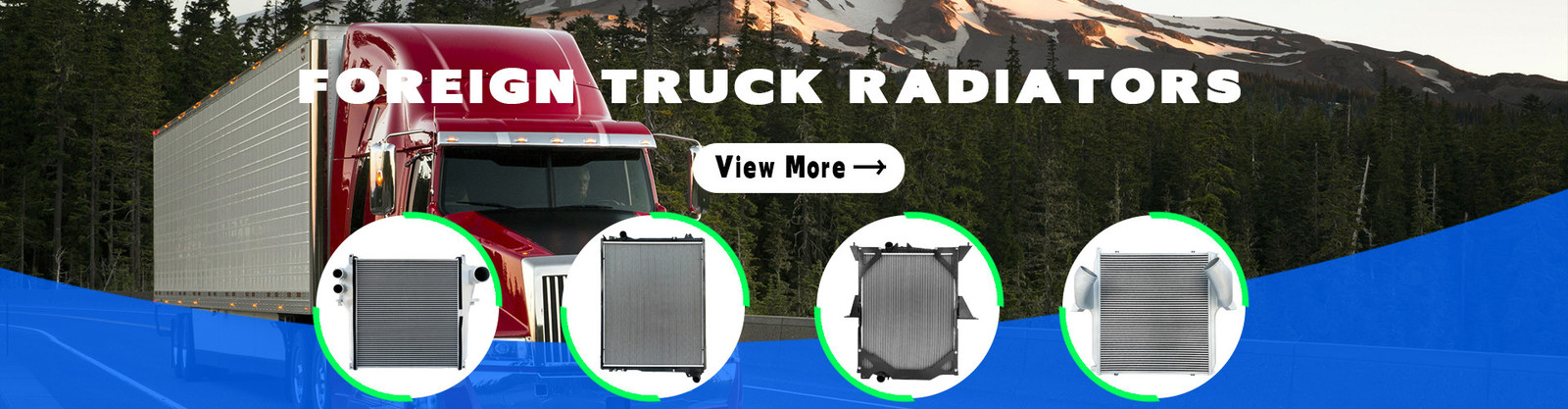 Radiador del camión pesado