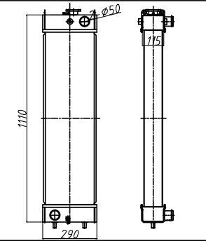 Excavador Radiator LQ05P00041S010 LQ05P00032F1 de SK250-8 SK260-8 SK260LC-8 Kobelco