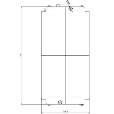Radiador de agua para motores diesel de aluminio C18 CATER 250-4452 2504452