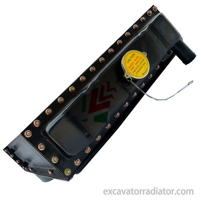 Radiador de maquinaria de ingeniería para Weichai K4105 elevada derecha izquierda curva DF38 maquinaria pesada refrigerador accesorios