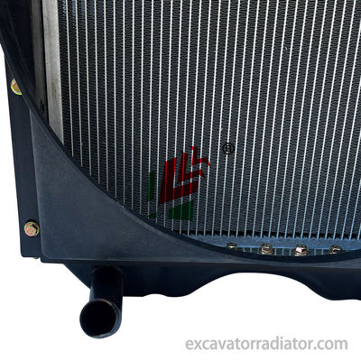 Radiador de maquinaria de ingeniería para Weichai K4105 elevada derecha izquierda curva DF38 maquinaria pesada refrigerador accesorios