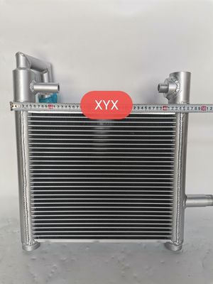 La instalación original de la isla 65 de Ishikawa con el radiador del aceite hidráulico